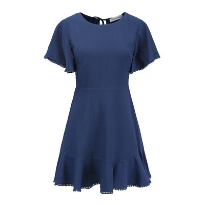 Rochie de vara dama cu maneca scurta in doua culori