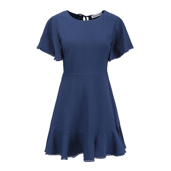 Rochie de vara dama cu maneca scurta in doua culori