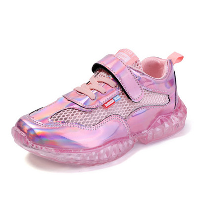 Adidași moderni pentru copii în alb și roz - pentru fete