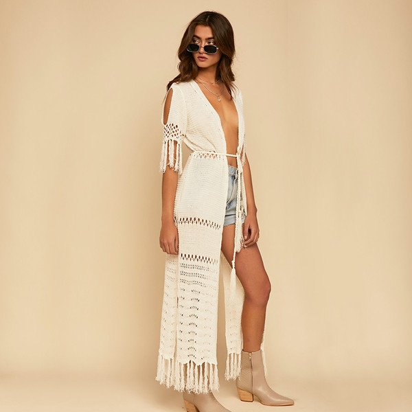 Pareo de dama actual cu umerii deschisi in patru culori