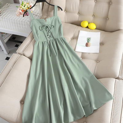 Rochie de dama modern croiala cu cravate incrucisate in mai multe culori