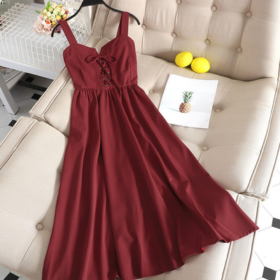 Rochie de dama modern croiala cu cravate incrucisate in mai multe culori