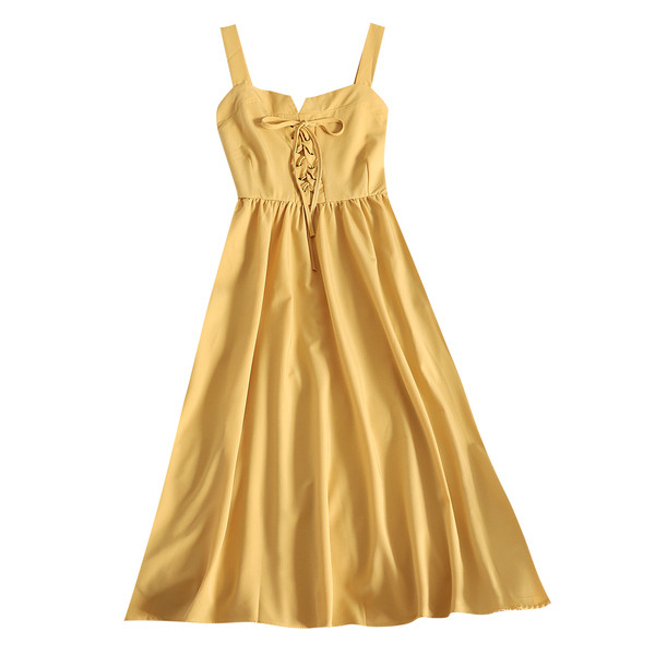 Rochie de dama modern croiala cu cravate incrucisate in mai multe culori