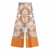 Női széles nadrág érdekes mintával