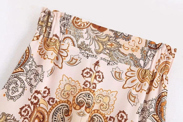 Női széles nadrág érdekes mintával