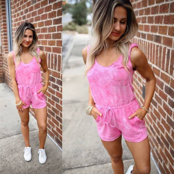 Salopeta casual dama cu decolteu O in mai multe culori