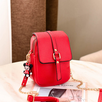 Geanta de dama eleganta cu maner lung si fermoar in mai multe culori