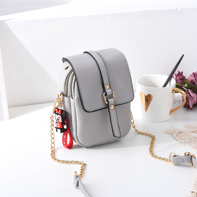 Geanta de dama eleganta cu maner lung si fermoar in mai multe culori