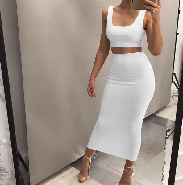 Set elegant pentru femei din două părți în negru, roșu și alb