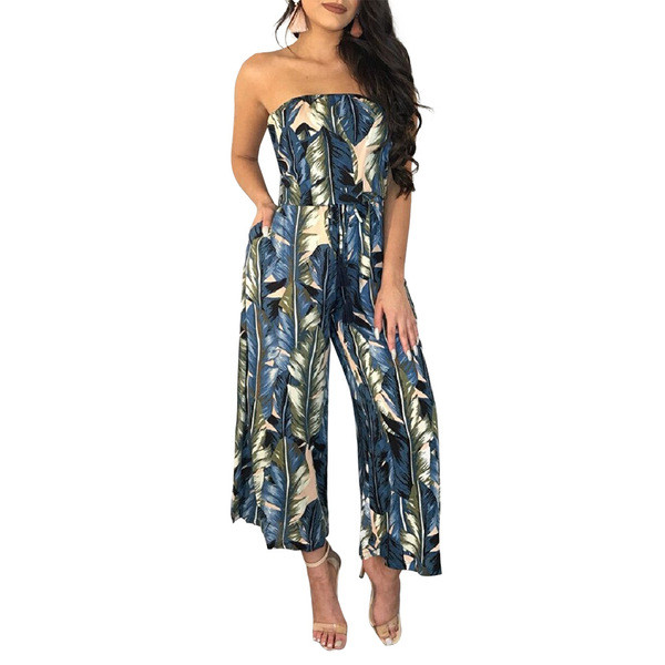 Salopetă de damă elegantă, cu umerii goi și spatele gol