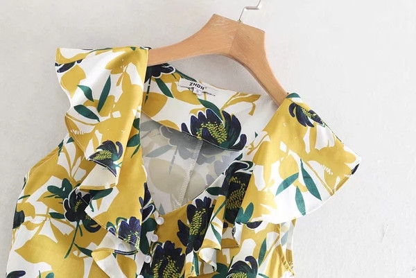 Maieu elegant pentru femei, cu imprimeu floral