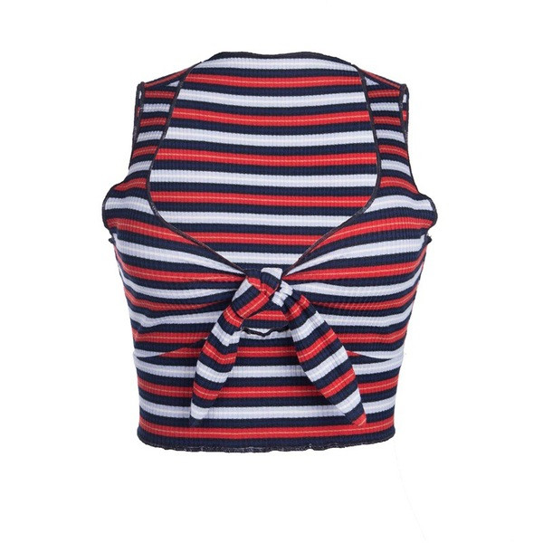 Maieu scurt pentru femei din catifea, cu decolteu adânc și panglică