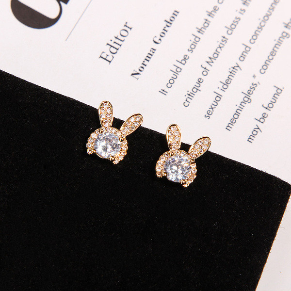 Cercei mici de dama de culoare auriu si argintiu