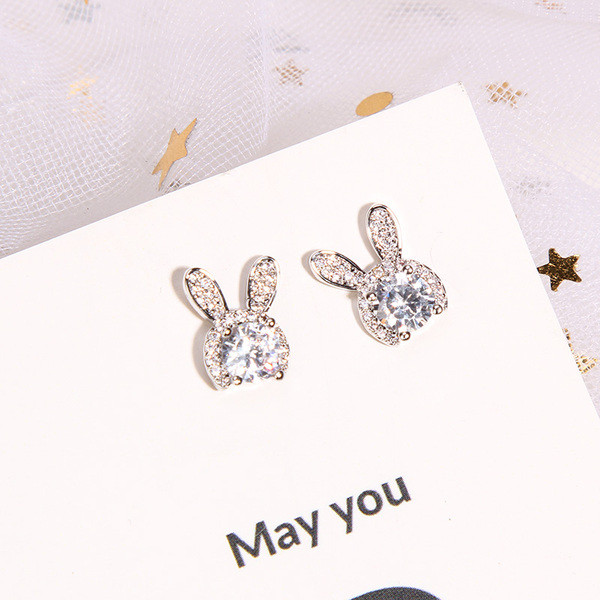 Cercei mici de dama de culoare auriu si argintiu