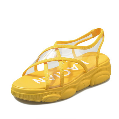 Καθημερινά γυναικεία σανδάλια με ιμάντες σιλικόνης σε διάφορα χρώματα