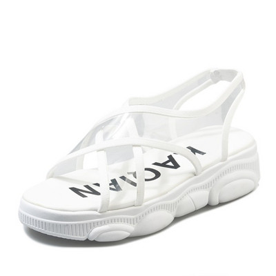 Καθημερινά γυναικεία σανδάλια με ιμάντες σιλικόνης σε διάφορα χρώματα