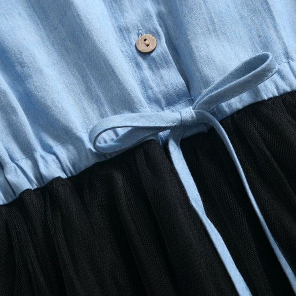 Rochie de dama eleganta cu broderie si tul