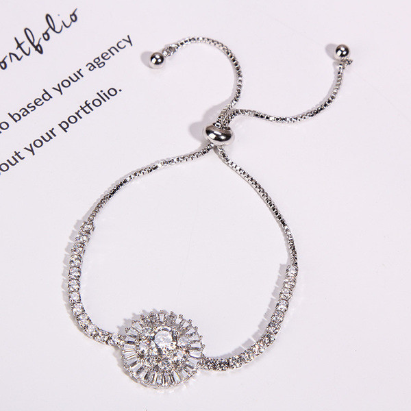 Brățară elegantă de damă din aur și argint