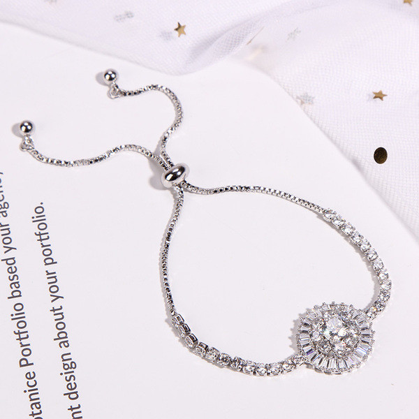 Brățară elegantă de damă din aur și argint