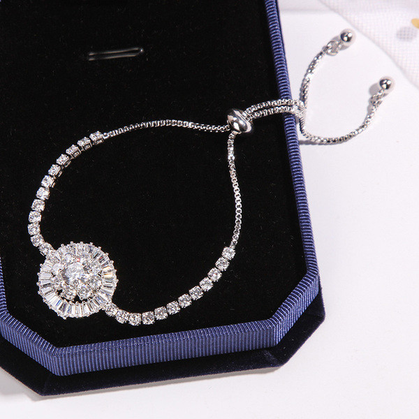 Brățară elegantă de damă din aur și argint