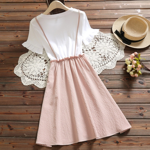 Rochie casual de dama cu maneci scurte in culoarea roz