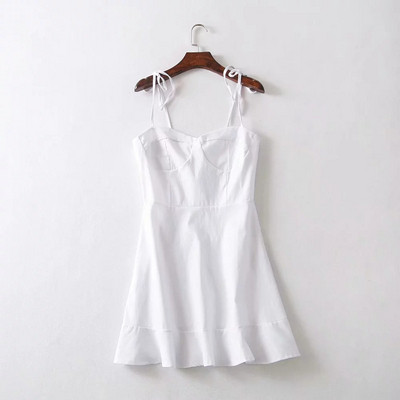 Rochie de vara de dama decupata cu bretele subtiri