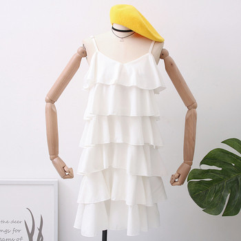 Rochie de dama decupata pe bretele subtiri in mai multe culori