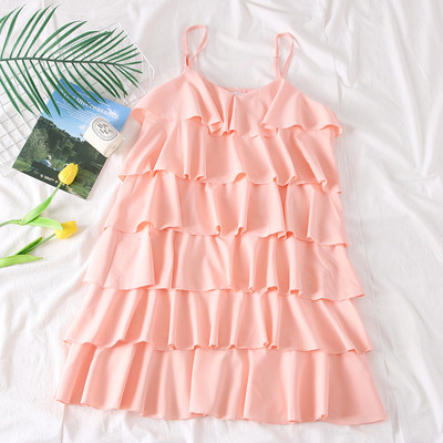 Rochie de dama decupata pe bretele subtiri in mai multe culori