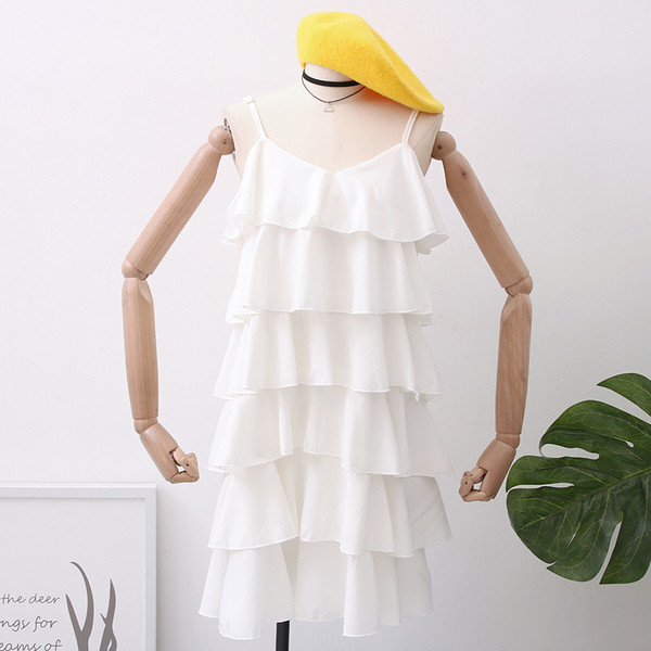 Rochie de dama decupata pe bretele subtiri in mai multe culori