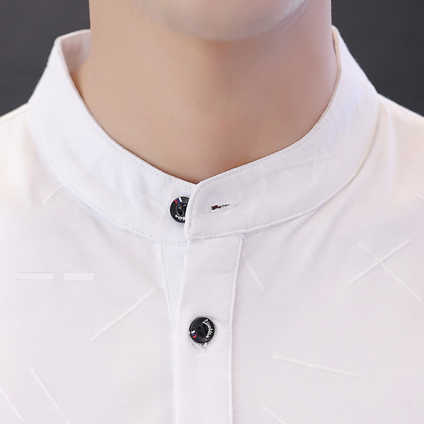 Tricou bărbătesc actual cu nasturi - trei culori