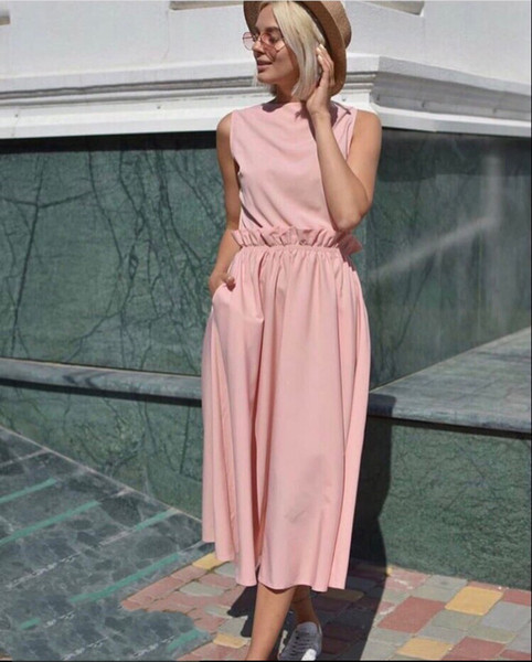 Model rochie de dama croiala verde si roz