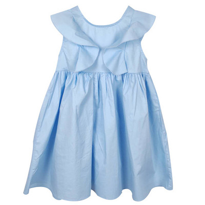 Alkalmi női ruha kék és sárga színben lányoknak