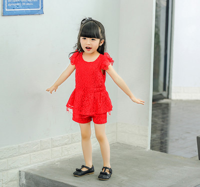 Set modern pentru copii în roșu pentru fete