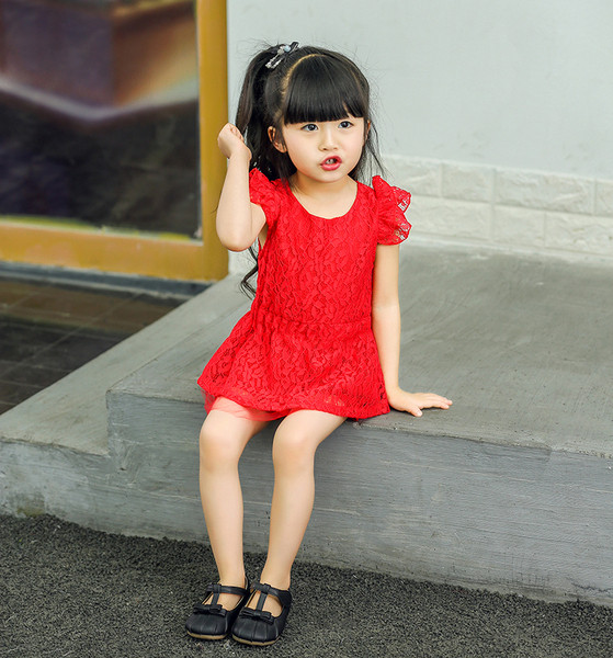 Set modern pentru copii în roșu pentru fete