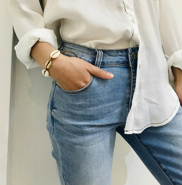 Bratara de dama actuala cu midii in doua culori