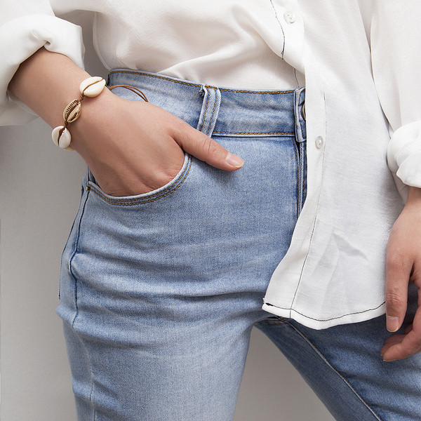 Bratara de dama actuala cu midii in doua culori