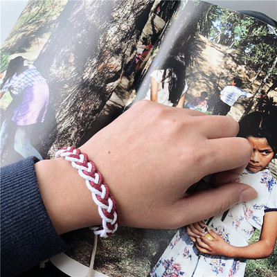 Férfi fonott karkötő három színben