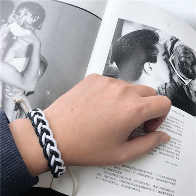 Férfi fonott karkötő három színben