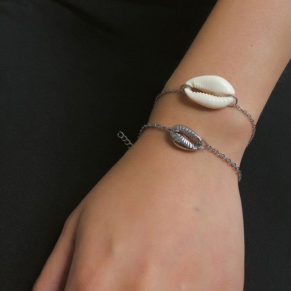 Set doua bratari de dama din aur si argint