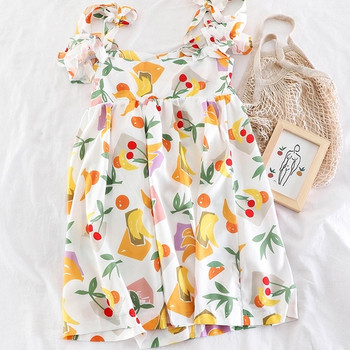 Rochie de vara dama cu aplicatie colorata - model larg