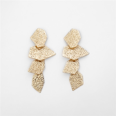 Cercei lungi eleganti de dama din aur si argint