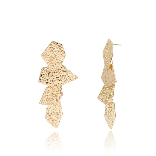 Cercei lungi eleganti de dama din aur si argint