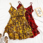 Rochie de vara dama cu bretele subtiri in mai multe culori