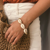 Ежедневна дамска гривна с миди в два цвята