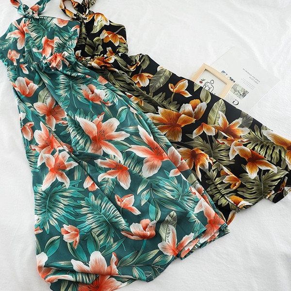 Rochie de dama moderna model lung cu model floral