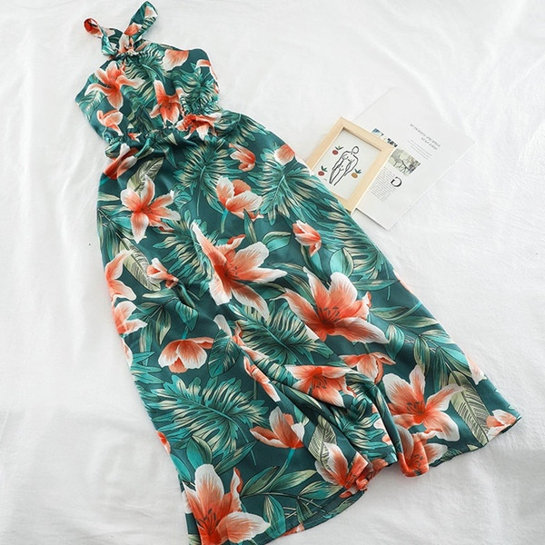 Rochie de dama moderna model lung cu model floral