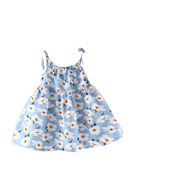 Rochie decupata pentru bebelusi cu motive florale in trei culori