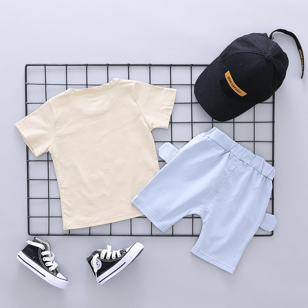 Set zilnic copii pentru baieti in trei culori cu aplicatie