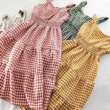 Rochie de damă în carouri în mai multe culori diferite