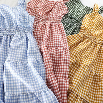 Rochie de damă în carouri în mai multe culori diferite